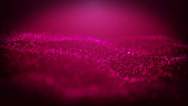 istock Popular Abstract background shining pink dust particles stars sparks wave 3d animation 1157776540