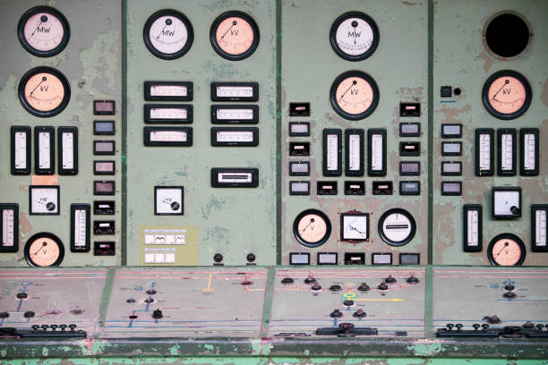 istock Dials and switches in the abandoned control rioom 1157776634