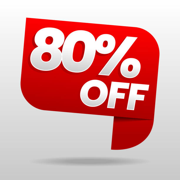 istock Sale 80% off. Discount or special offer. Advertising campaign. 1157778517