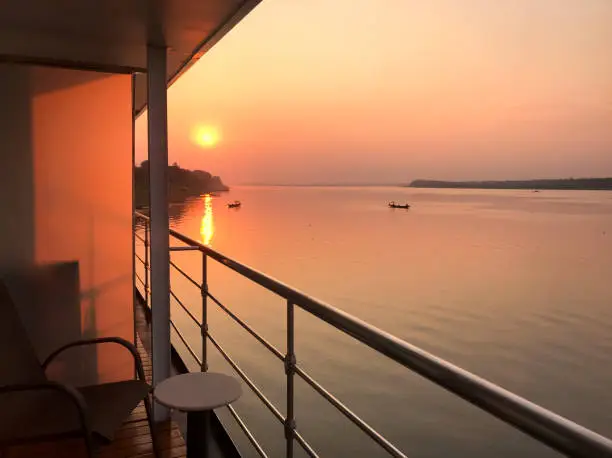 Photo of Mekong river in Cambodia.