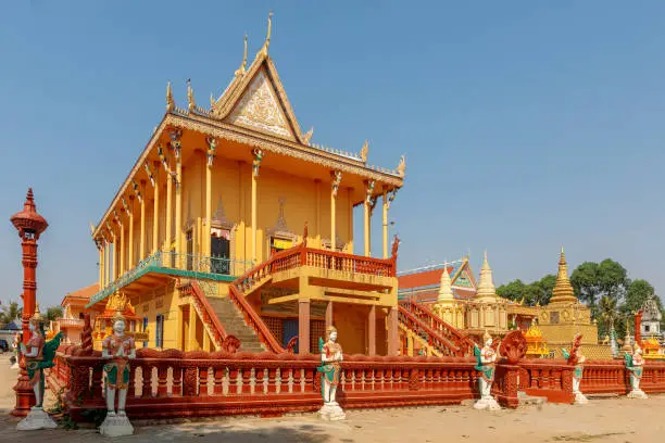 Photo of Angkor Ban Village on the banks of the Mekong River,  Cambodia