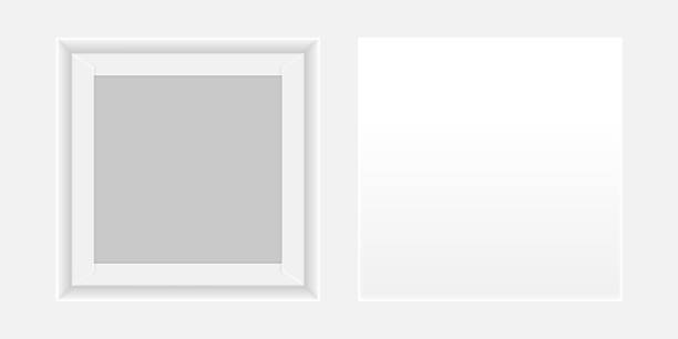 istock Square white Box open, Top view of white Box isolated on white background, Square Box White Packaging Template blank, Empty Box Template for design product and packaging paper kraft card board 1157786781