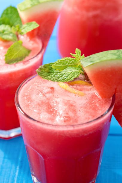 istock Tropical fresh watermelon smoothie summer drinks 1157790297