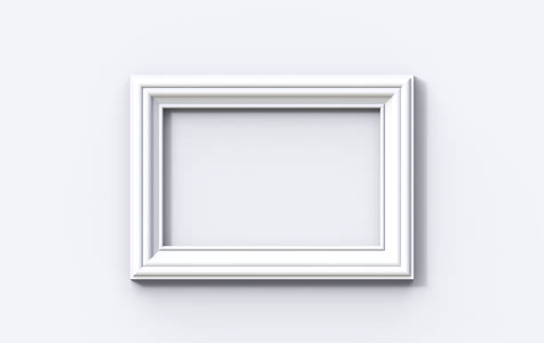 istock 3d illustration of a picture frame on a white background 1157793594