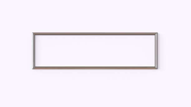 3d illustration of a picture frame on a white background