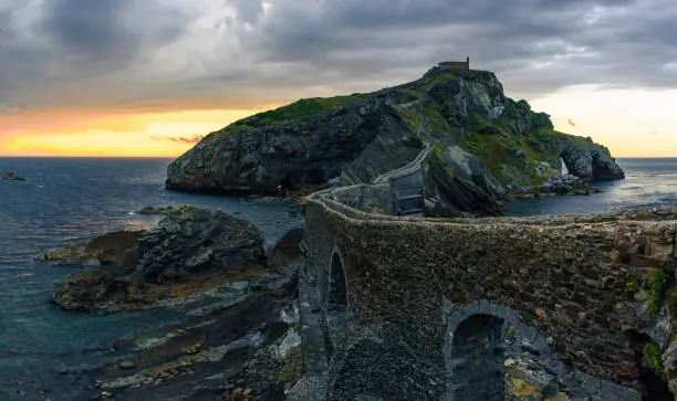 Photo of Sunset at San Juan de Gaztelugatxe island, Spain