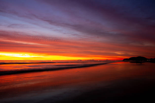 istock Sunset Sky Background on the beach in summer 1157798512