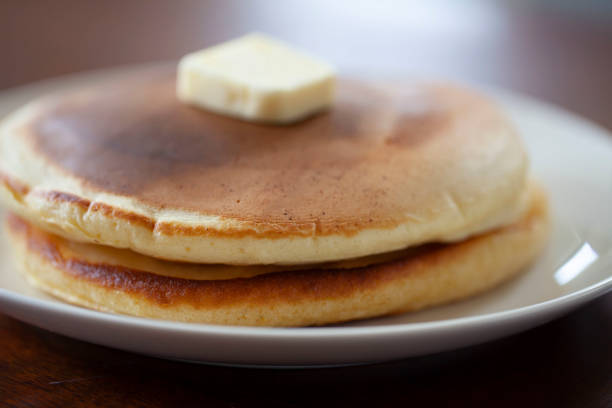 istock A home-baked pancake with maple syrup and butter 1157798924