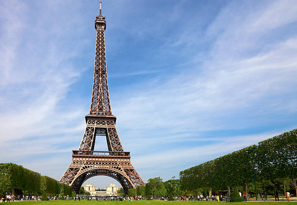 istock Crowd of people in front of the Eiffel Tower, Paris, France 115780098