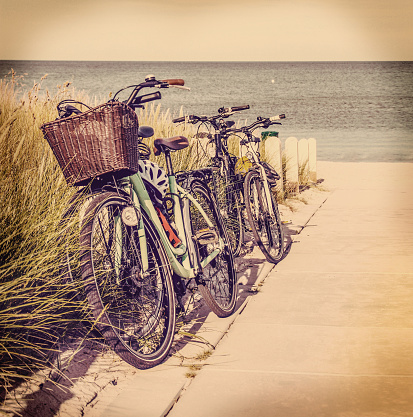 Bicycles on the Beach.