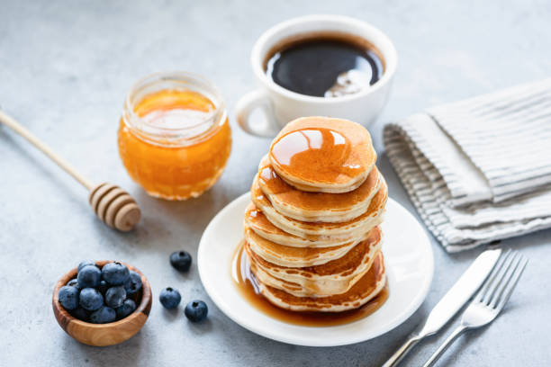 istock Buttermilk pancakes with honey 1157804892