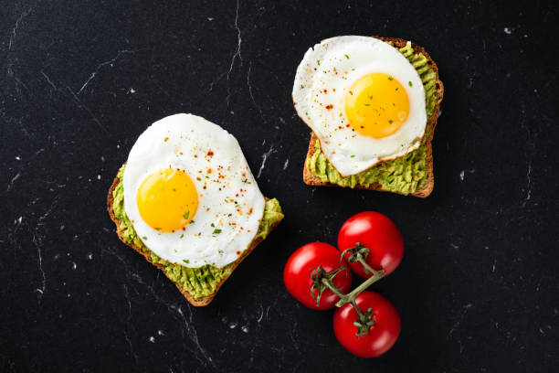 istock Egg and avocado on whole grain toasted bread 1157805614