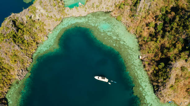 istock Seascape with lagoons and turquoise water 1157807033