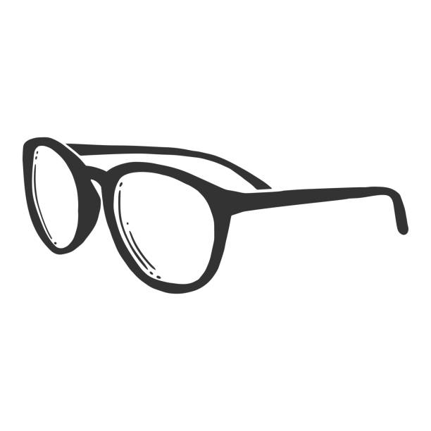 ilustrações de stock, clip art, desenhos animados e ícones de fashion sunglasses. vector concept in doodle and sketch style. - sun protection glasses glass