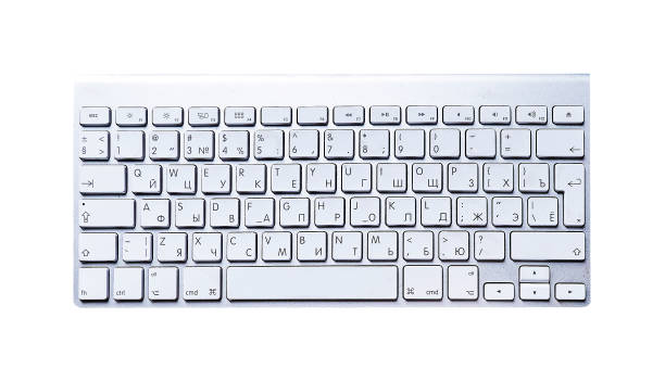 istock Aluminium wireless keyboard isolated on white background 1157815740