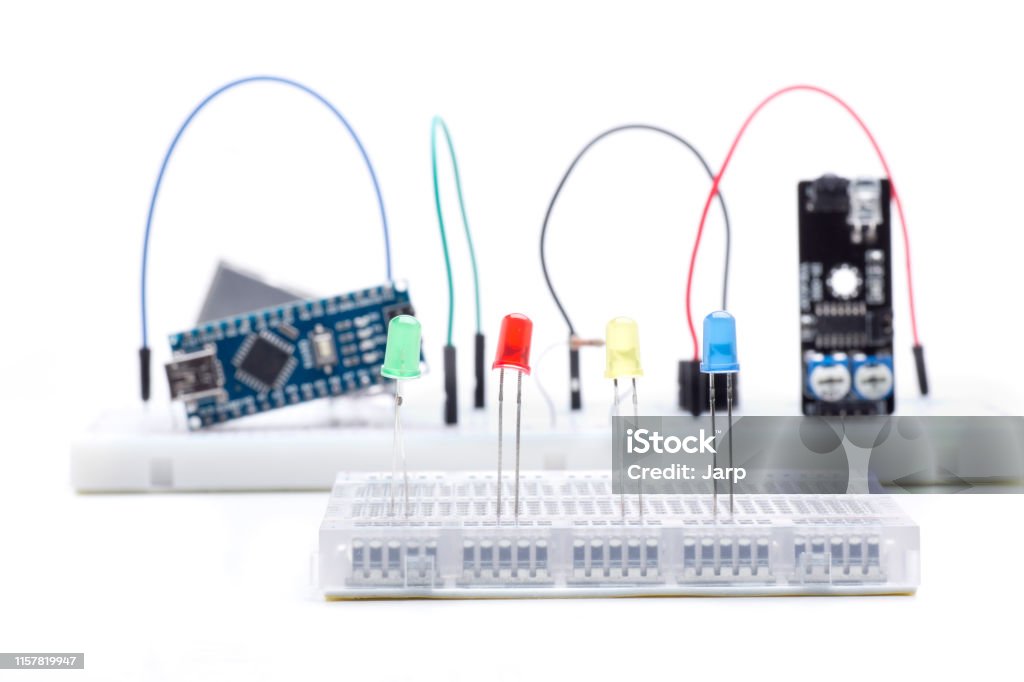 Four Leds Opensource Hardware And Software Stock Photo - Download Image ...