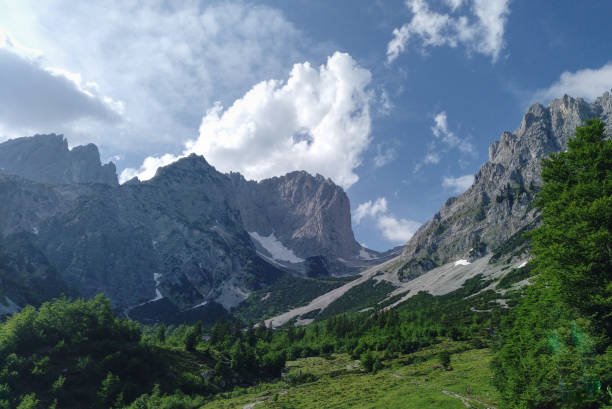 Wilder Kaiser - Mountain range in Tyrol stock photo
