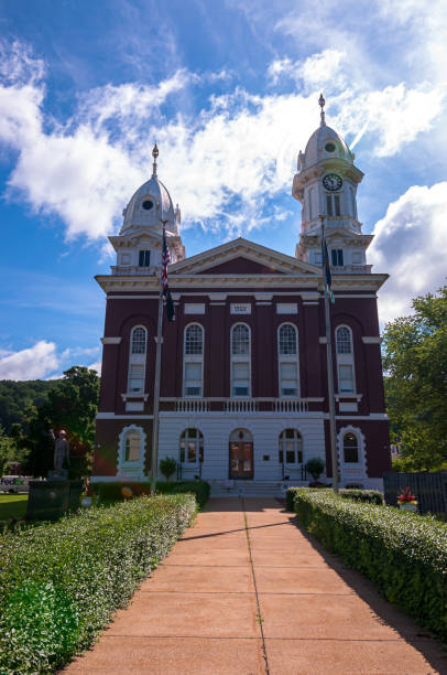 Franklin, Pennsylvania, USA 6/21/2019 The Venango County Courthouse in Franklin, Pennsylvania on a bright summer day