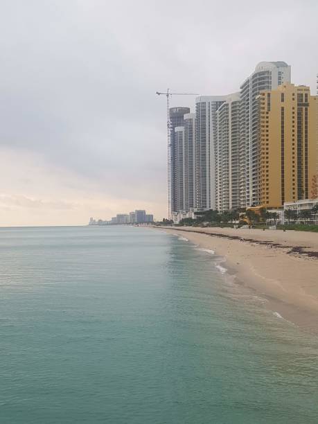 istock Coastline, Along the Beach in Miami Florida 1157824346