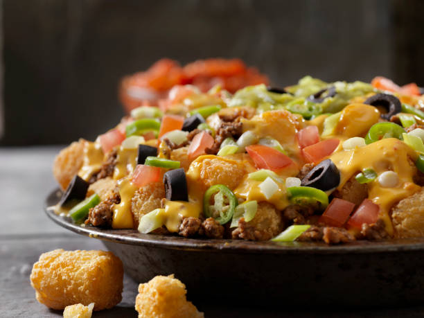 Crispy Tator Tot Nachos with Bacon (Tatchos)