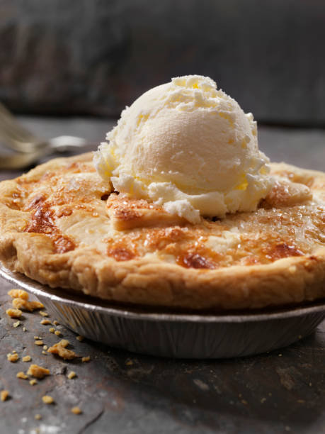 istock Individual Size Apple Pie with Vanilla Ice Cream 1157824742