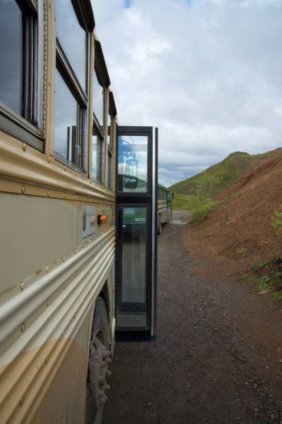 istock Side view of bus with doors folded open in Denali National Park Alaska 1157824809