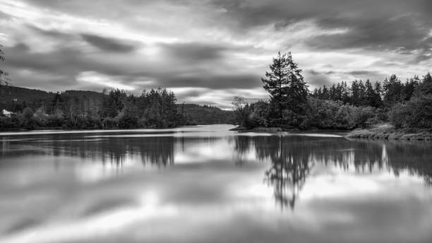 istock Black And White Sunset Over Puget Sound 1157829374