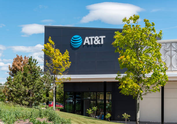 at&t store, fort collins, colorado - wireless telegraphy stock-fotos und bilder