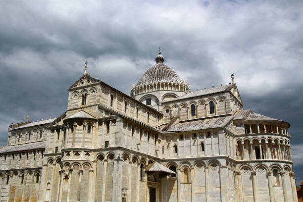 Italy, Tuscany, Pisa: - The cathedral with dome of the south side.