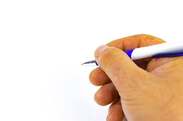 istock Ballpoint pen for writing on a white background. 1157837173
