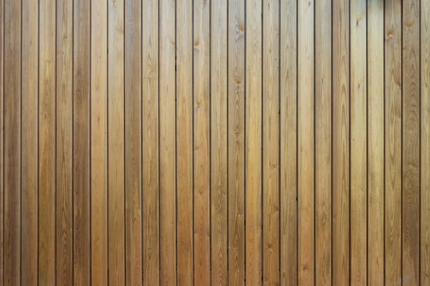Blank wooden information board mockup copy space
