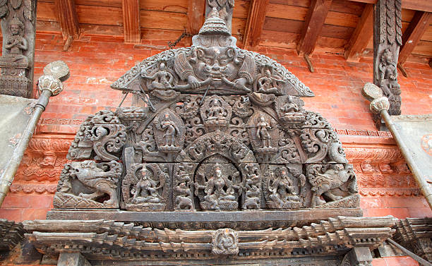istock Tibetan Buddhist carving Chepu and Chenrezi 115784417