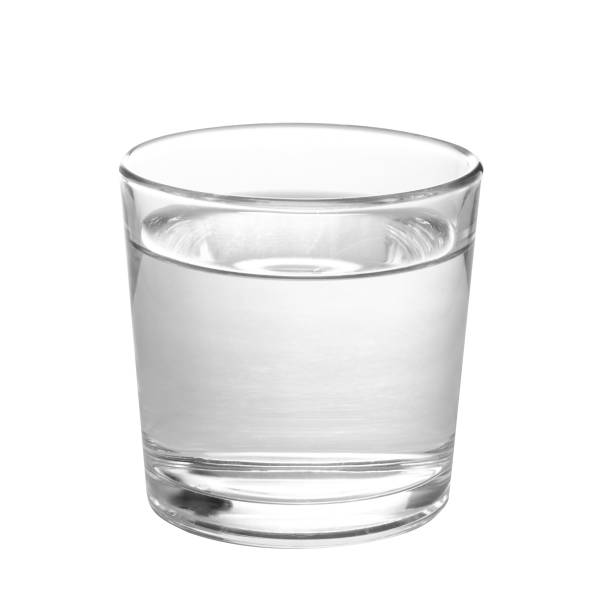water water glass isolated on white background with clipping path glass of water stock pictures, royalty-free photos & images
