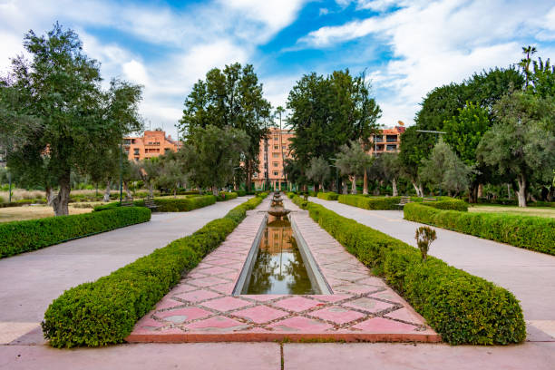 istock Water Fountain at Parc El Harti in Marrakesh Morocco 1157853477