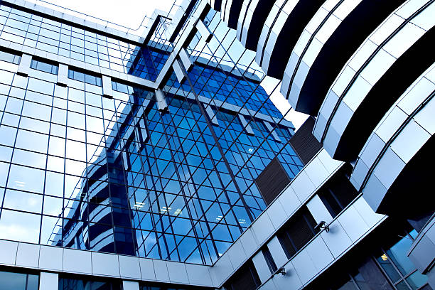 istock beautiful reflection in modern glass wall 115785390
