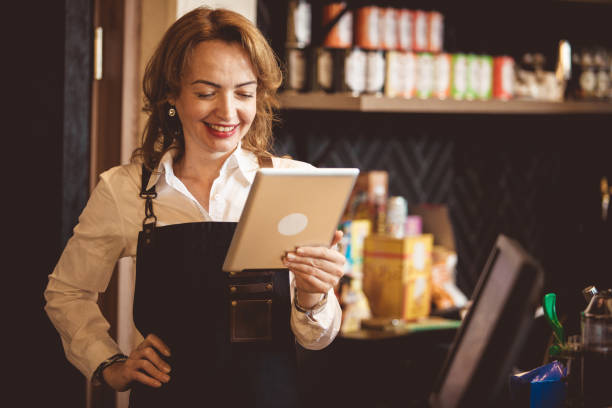 istock Happy barista 1157858369