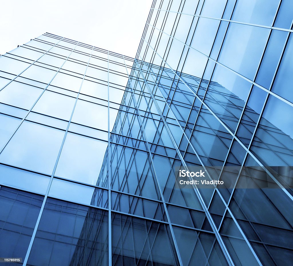 Edifício de vidro geométrica exteriores - Royalty-free Alto - Descrição Física Foto de stock
