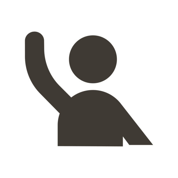 4,400+ Raised Hand Icon Stock Illustrations, Royalty-Free Vector ...