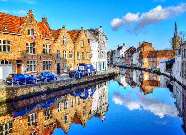 istock Panoramic view of Brugge town 1157859897