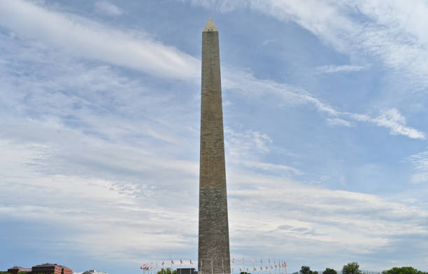 istock Washington monument in front of reflecting pool 1157875165