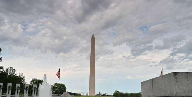 istock Washington monument in front of reflecting pool 1157875316