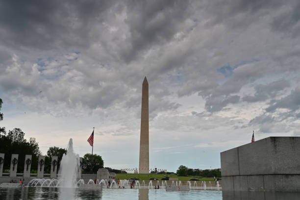 istock Washington monument in front of reflecting pool 1157875349