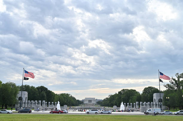 istock Washington monument in front of reflecting pool 1157875402
