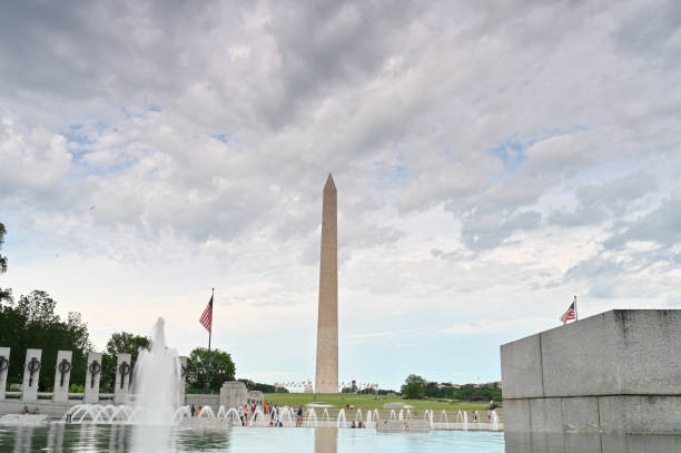 istock Washington monument in front of reflecting pool 1157875441