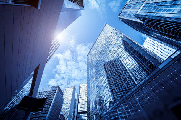 istock Modern office buildings in central Hong Kong 1157882429