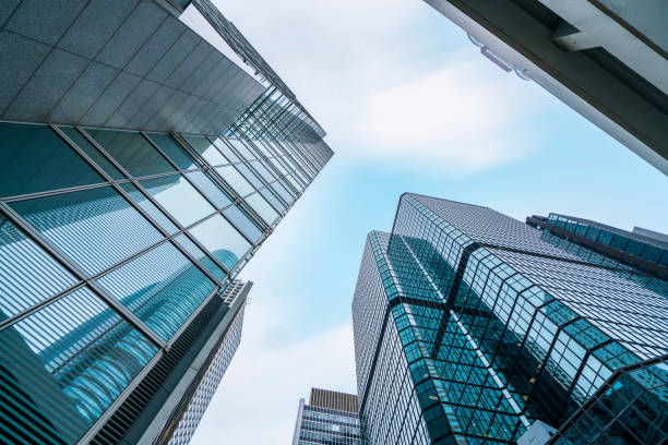 istock Modern office buildings in central Hong Kong 1157886045