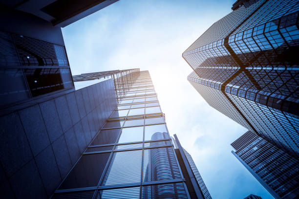istock Modern office buildings in central Hong Kong 1157886048