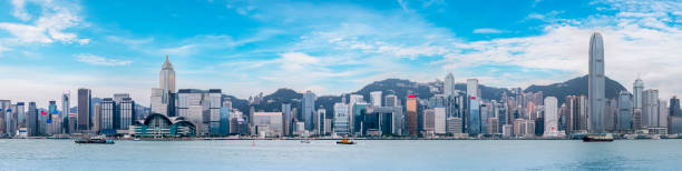 istock Hong Kong Victoria Harbour Architectural Landscape Skyline 1157886155
