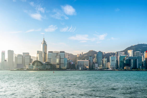 istock Urban Architectural Landscape in Hong Kong 1157888372
