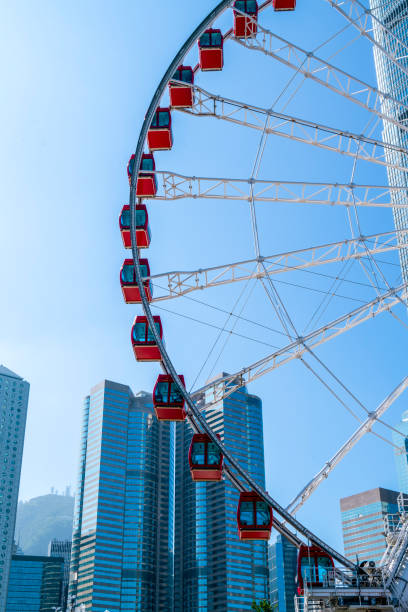 istock Hong Kong Ferris Wheel and Architectural Landscape 1157888779